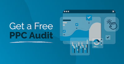 Ad banner showing graphic with the words Get a Free PPC Audit